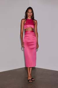 Penelope Skirt in Hot Pink