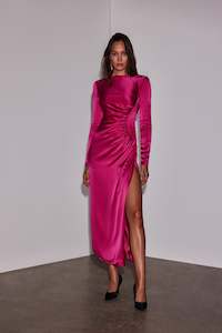 Ritchie Dress in Magenta