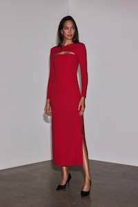 Colette Dress in Scarlet