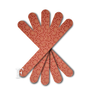 Floral: EVA Nail File Orange Flower