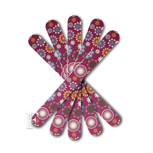 Floral: EVA Nail File Purple