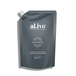 al.ive hand and body wash refill - coconut & wild orange