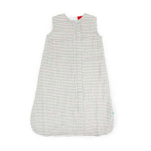 Cotton Muslin Sleeping Bag - Grey Stripes