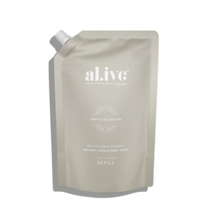 al.ive hand and body wash refill - sea cotton & coconut