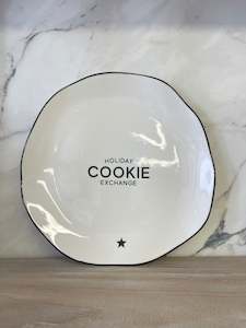 Ceramic Serving Plate - Holiday Cookie Exchange