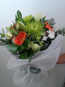 Green and Orange bouquet