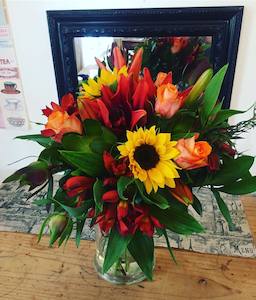 Autumn bouquet in vase