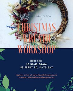 Christmas wreath workshop