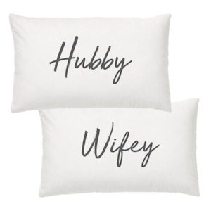 Hubby & Wifey Pillowcase Set