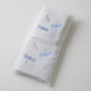 Pilbeam Living Blue Dragonflies Face and Handtowel Set