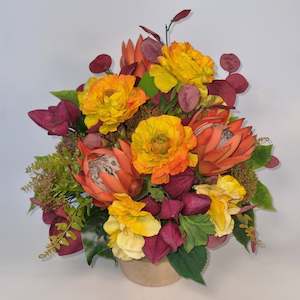 Autumnal Arrangement in Earthen Pot