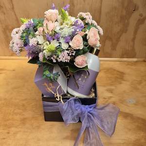 Flower: Living Light "Black Iris" medium gift box