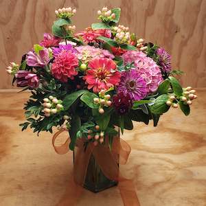 Flower: Florist choice: Summer Posy in a Vase