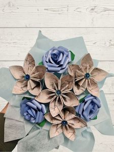 Paper flower posy (2)