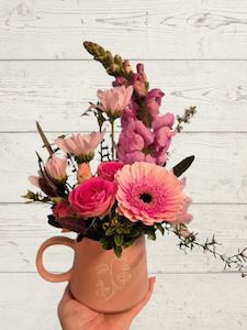 Best Friend mug with florals