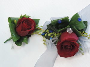 Button hole and Corsage together