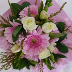 Flower: PERFECTLY PINK SMALL POSY in a box