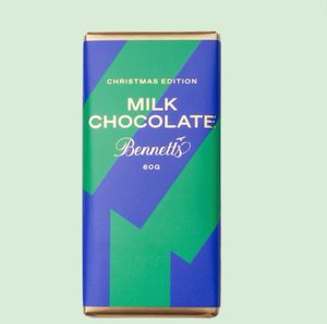 Bennetts Milk Chocolate Christmas Bar