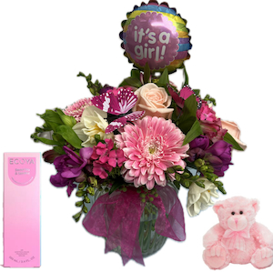 Beautiful Baby Girl Posy Giftset