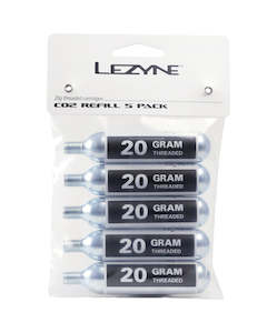 Lezyne 20g Threaded CO2 Cartridges (5 pack)