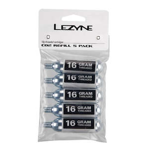 Bicycle and accessory: Lezyne 16g Threaded CO2 Cartridges (5 pack)