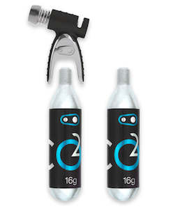 Crankbrothers Sterling CO2 Inflator + 2x 16g Threaded Cartridges