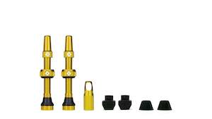 Muc-Off Tubeless Presta Valves (Pair) - GOLD