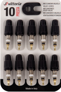 Bicycle and accessory: Vittoria Presta Valve Cores - 10 Pack