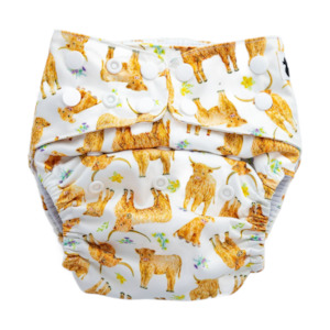 Highland Cow (Toddler) Cloth Nappy