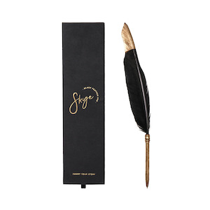 Gift: Black Feather Pen