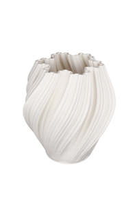 Gift: Amelie White 3D Printed Ceramic Vase