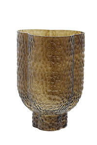 Gift: Clover Brown Glass Vase