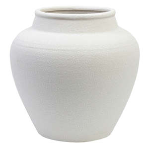 White Urn Planter