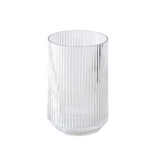 Fluted Tumbler - Clear / Grey