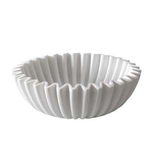 Gift: Large Ceramic Fluted Bowl