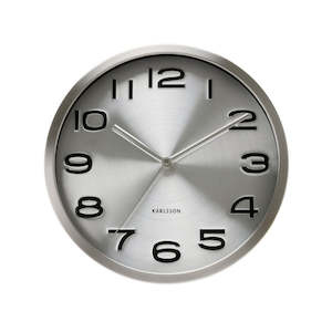 Wall Clock Maxie - Steel / Black