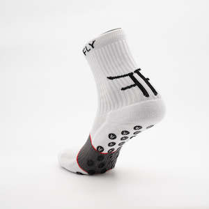 White Fly Grip Socks