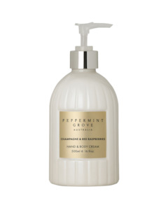 Peppermint Grove champagne & Red Raspberries Hand & Body Cream 500 ml