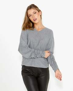 Fate & Becker Sundance Cashmere knit Grey Marle