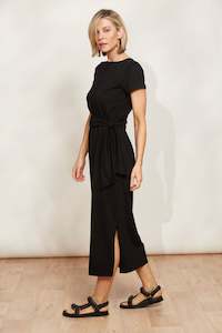 Eb &Ive Varanno Tie Dress black Sable