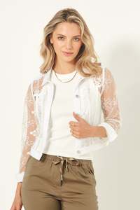 Clothing: Lemon Tree Sally Ann Lace Jacket white