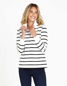 Betty Basics Santa Monica Jumper Dark blue stripe