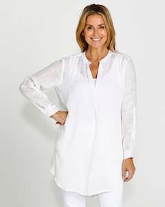 Betty Basics beach tunic shirt White