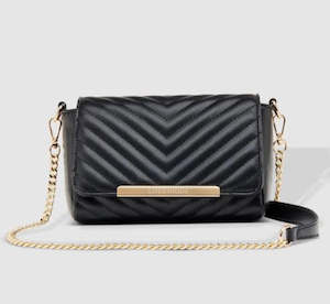 Lounhide Sicily black quilted bag