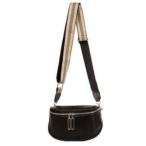 Sassy Duck Lilly leather cross body bag Black