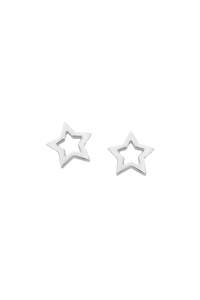 Karen Walker mini Star Studs silver