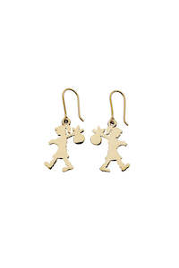 Karen Walker Runnaway Girl Earrings gold