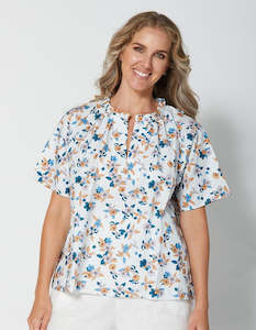 Stella +Gemma PISA SHIRT - BIRDCAGE BLUE