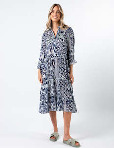 Stella + Gemma BODRUM DRESS - medantia  BLUE  $139.99