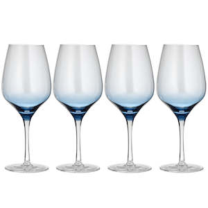 Ladelle Prism Blue 4pk Wine Glass